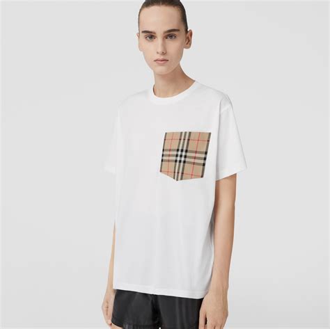 burberry 80175441|Check Pocket Cotton T.